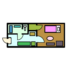 一人暮らしの間取り