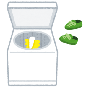 洗濯機で靴を洗う