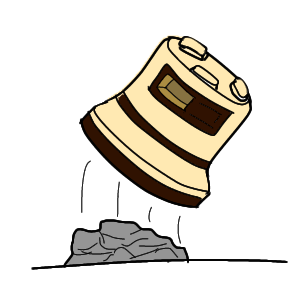 七輪をひっくり返して炭と灰を出す