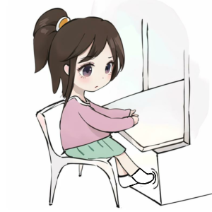 ライディングビューローの下に足が入らなくて不満な女性